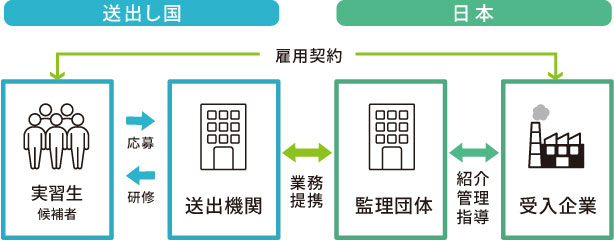 技能実習制度の仕組み